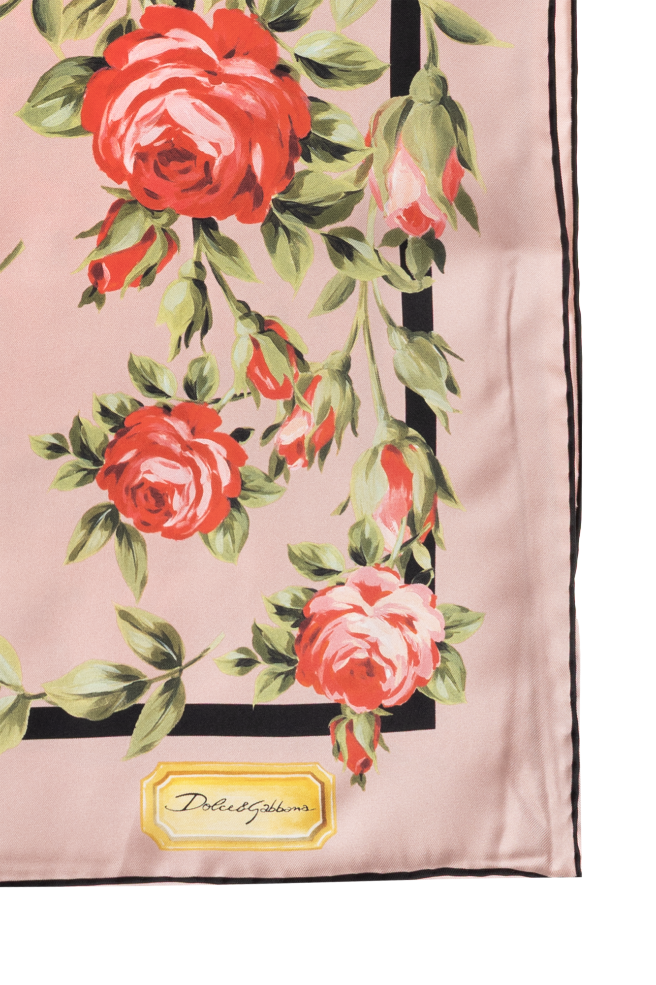 Dolce & Gabbana Silk scarf with floral motif | Women's | Vitkac
